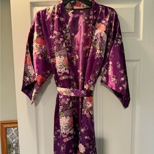 Floral Purple Women's Robe